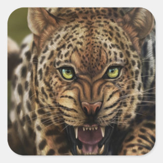 pegatinas de leopardo enojados