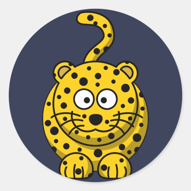 pegatinas de leopardo personalizado (Anverso)