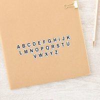 Pegatinas de letras de alfabeto