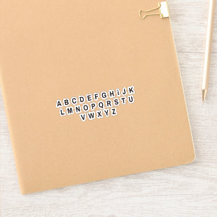 Pegatinas de letras del alfabeto