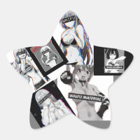 Pegatinas de Lewd anime waifu
