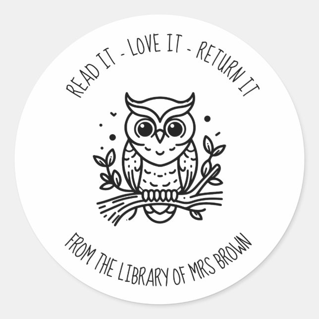 Pegatinas de libro personalizadas | Calcomanía de  (Anverso)