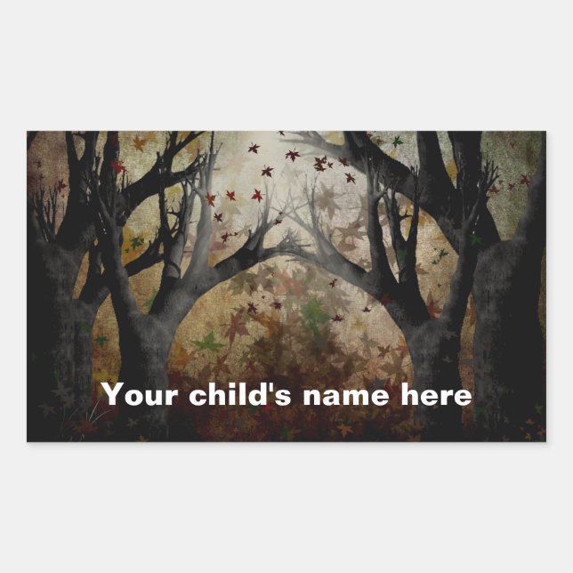 Pegatinas de libros escolares de caída libre (Anverso)