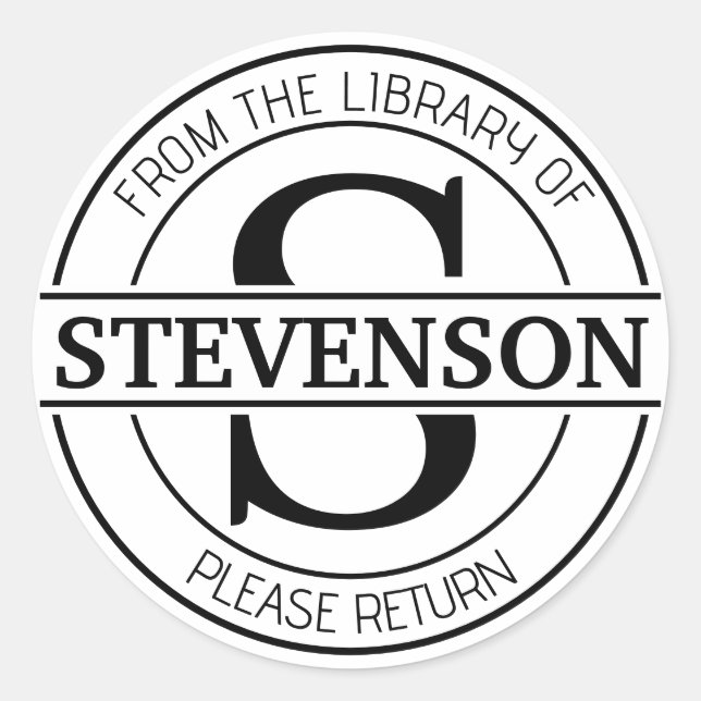 Pegatinas de libros, Personalizado de planchas de  (Anverso)