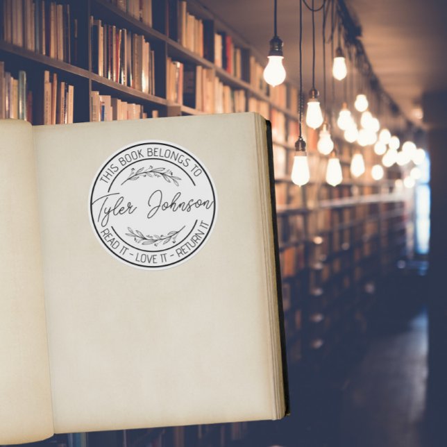 Pegatinas de libros, Personalizado de sellos de li (Subido por el creador)