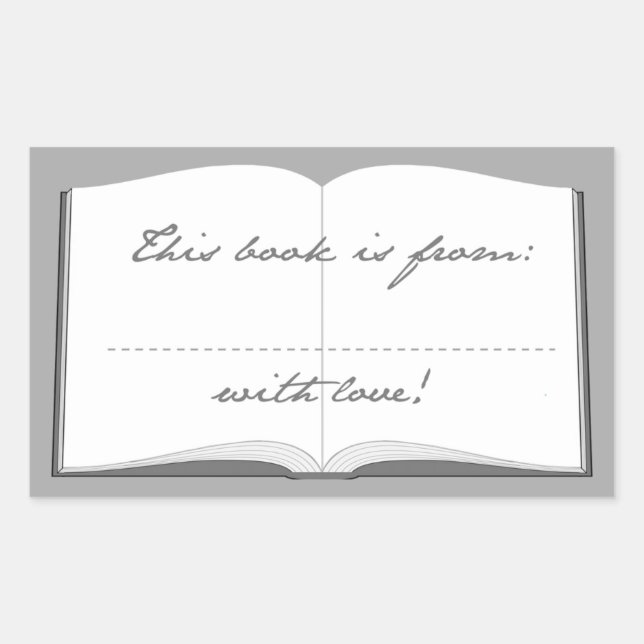 Pegatinas de libros personalizados (Este Libro Es  (Anverso)