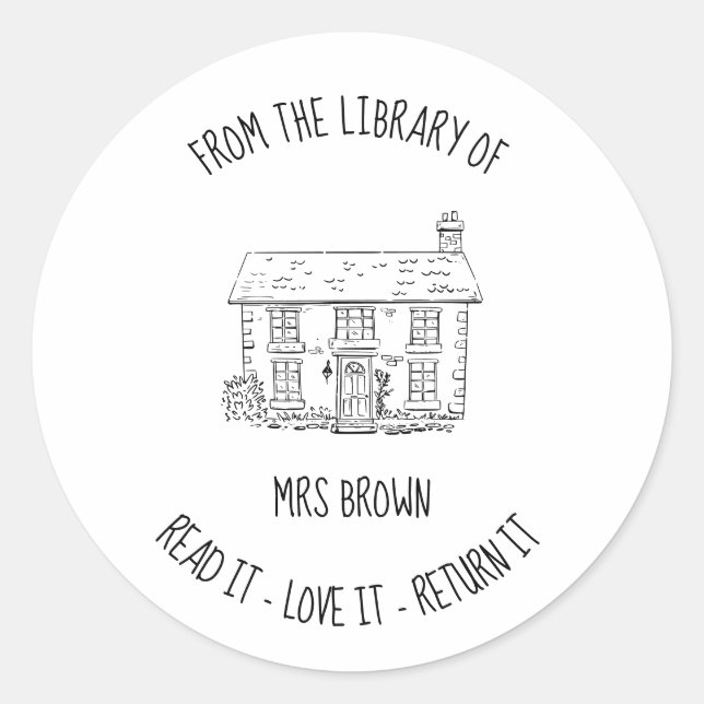 Pegatinas de libros, Personalizados Pegatinas de l (Anverso)