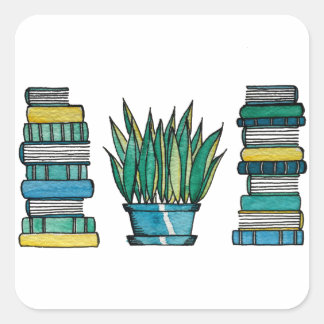 Pegatinas de Libros Verdes