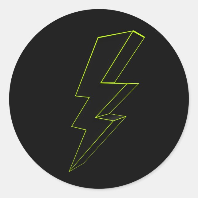 Pegatinas de Lightning Bolt (Anverso)