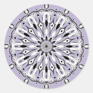 Pegatinas de Lilac Mandala (Diseño 2)