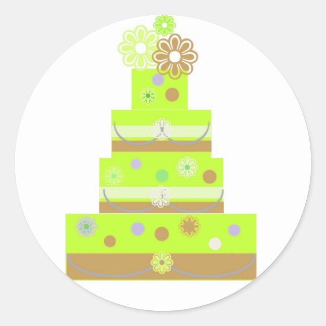 Pegatinas DE LIME BODA CAKE SEALS (Anverso)