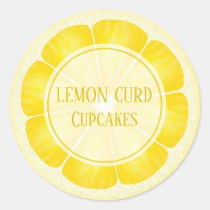 Pegatinas De Limón De personalizable Para Postres