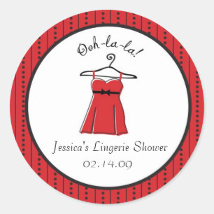 Pegatinas de Lingerie Bridal Shower