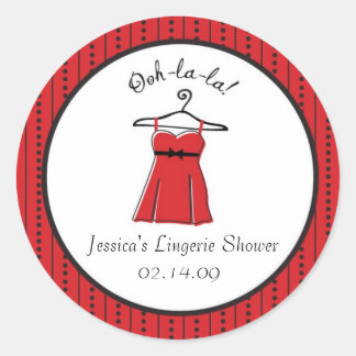 Pegatinas de Lingerie Bridal Shower