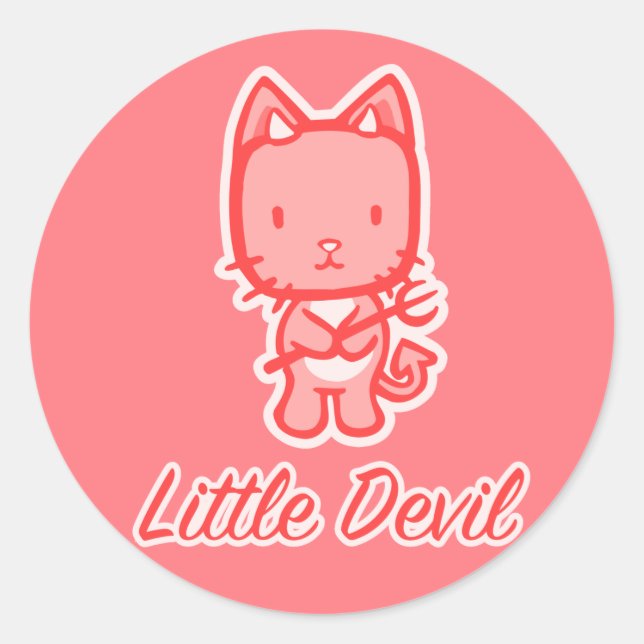 pegatinas de "Little Angel... Little Devil" (Anverso)