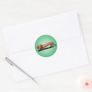 Pegatinas de Little Red Doxie