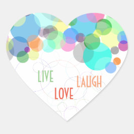 Pegatinas de Live Love Laugh regalos escuela de la