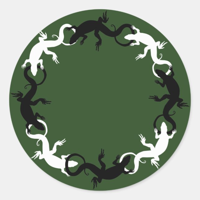 Pegatinas de Lizard Pegatinas de arte reptiles de  (Anverso)