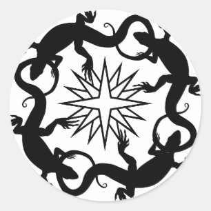 Pegatinas de Lizard Pegatinas de arte reptiles de 