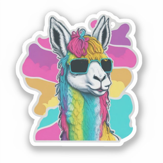 Pegatinas de Llama para el diario y la reserva de  (Anverso)