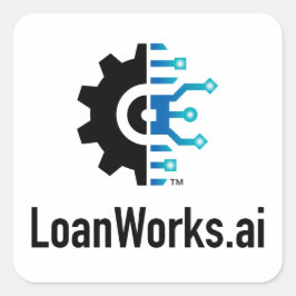 Pegatinas de LoanWorks.ai - Cuadrado