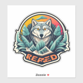 Pegatinas de lobos cautivadores para los amantes d