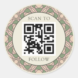 Pegatinas de logotipo botánico orgánico moderno