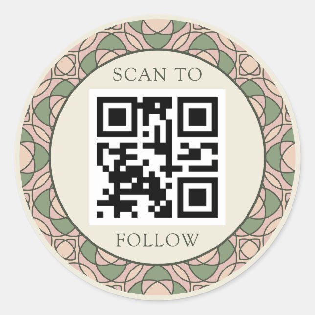 Pegatinas de logotipo botánico orgánico moderno (Anverso)