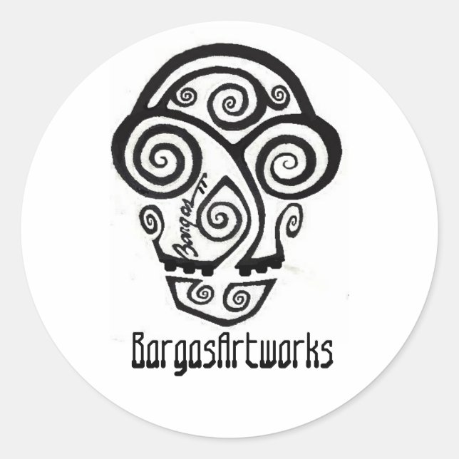 Pegatinas de logotipos de BargasArtworks (Anverso)