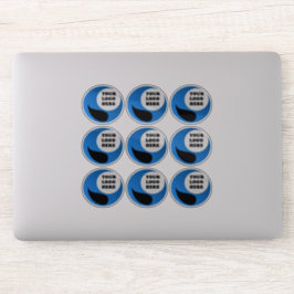 Pegatinas de logotipos personalizados claros