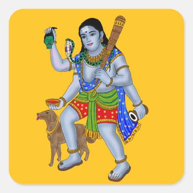 Pegatinas de Lord Bhairava (Anverso)