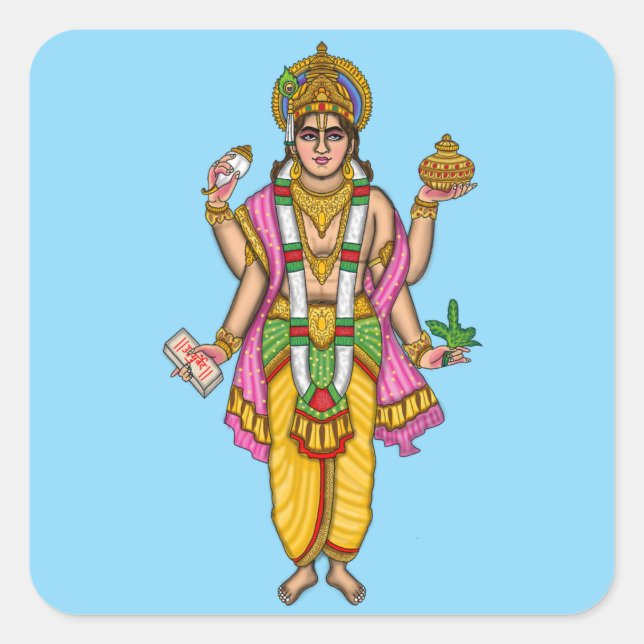 Pegatinas de Lord Dhanvantari (Anverso)