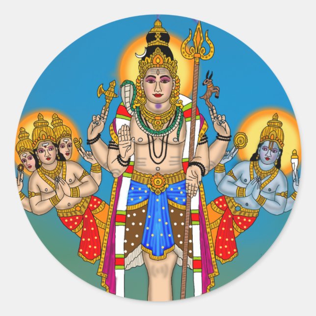 Pegatinas de Lord Ekpada Shiva (Anverso)