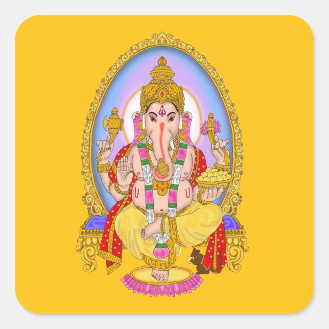 Pegatinas de Lord Ganesha (Anverso)