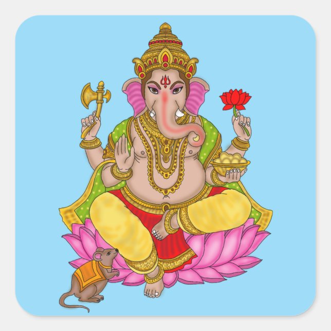 Pegatinas de Lord Ganesha (Anverso)