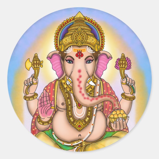 Pegatinas de Lord Ganesha (Anverso)