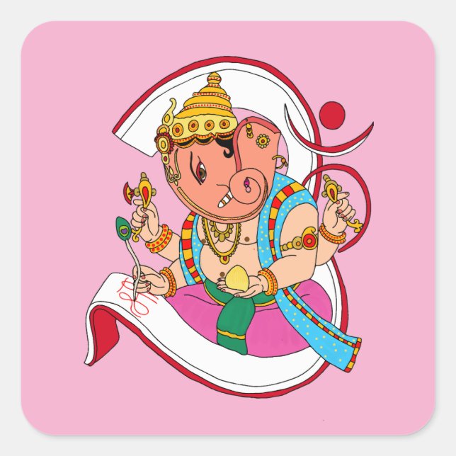 Pegatinas de Lord Ganesha (Anverso)