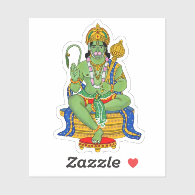 Pegatinas de Lord Hanuman (Hoja)