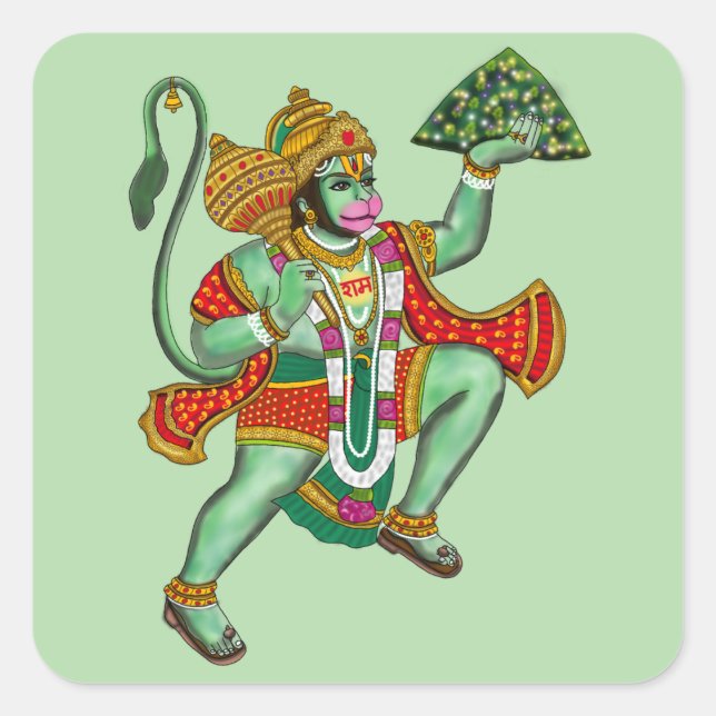 Pegatinas de Lord Hanuman (Anverso)