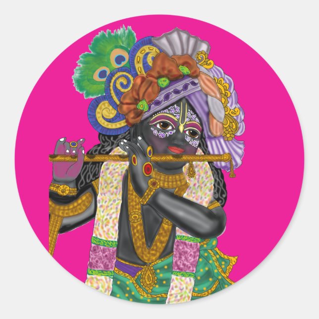 Pegatinas de Lord Krishna (Anverso)