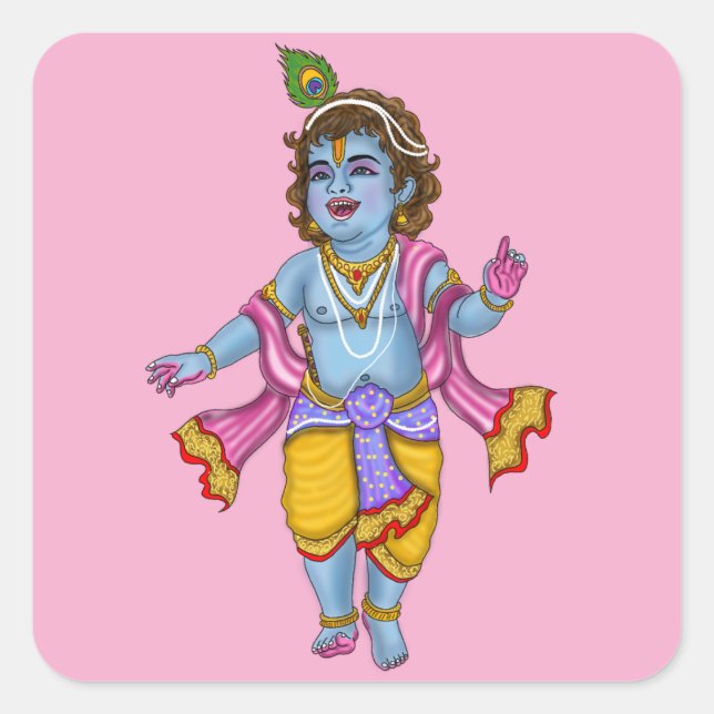Pegatinas de Lord Krishna (Anverso)