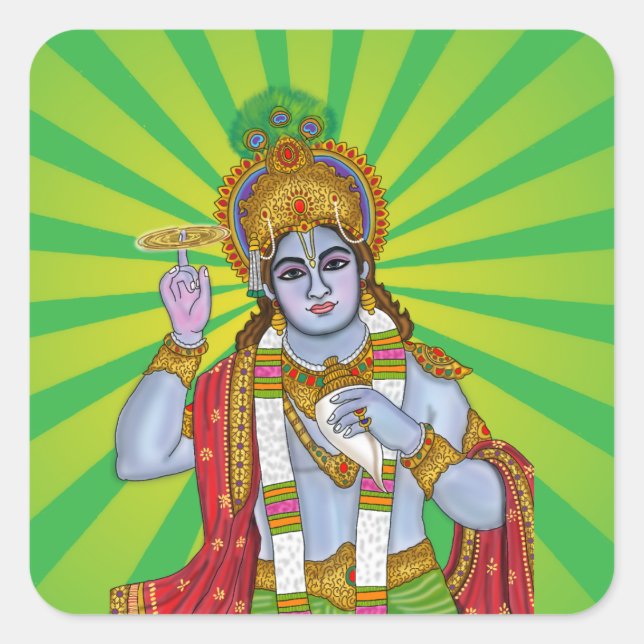 Pegatinas de Lord Krishna (Anverso)