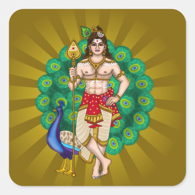 Pegatinas de Lord Murugan (Anverso)