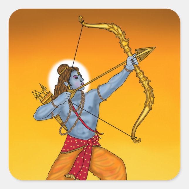 Pegatinas de Lord Rama (Anverso)