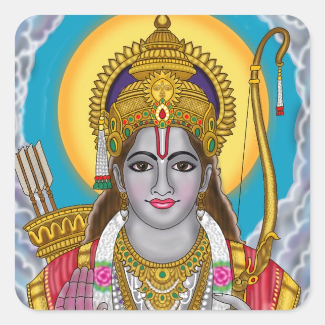 Pegatinas de Lord Rama (Anverso)