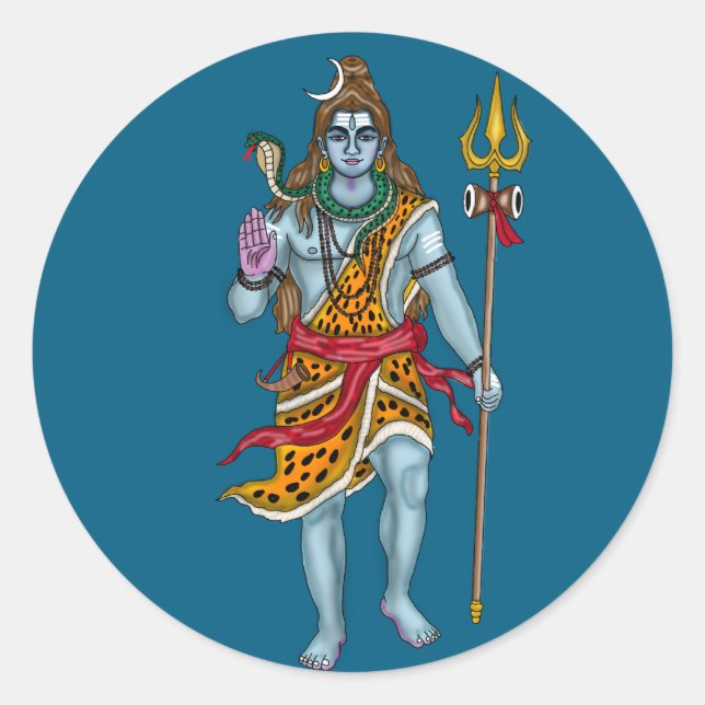 Pegatinas de Lord Shiva (Anverso)