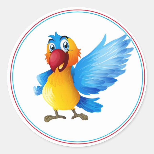 Pegatinas de loro (Anverso)