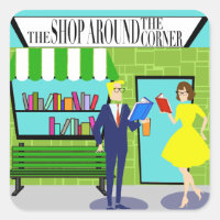 Pegatinas de los aficionados al libro retro