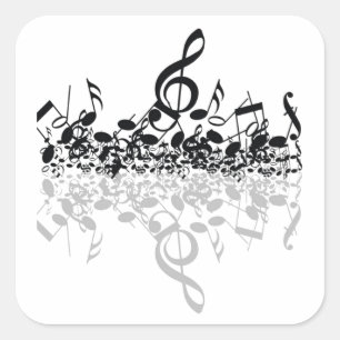 Pegatinas de los amantes de la música nada pero