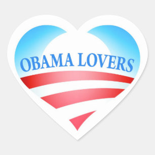 Pegatinas de los amantes de Obama